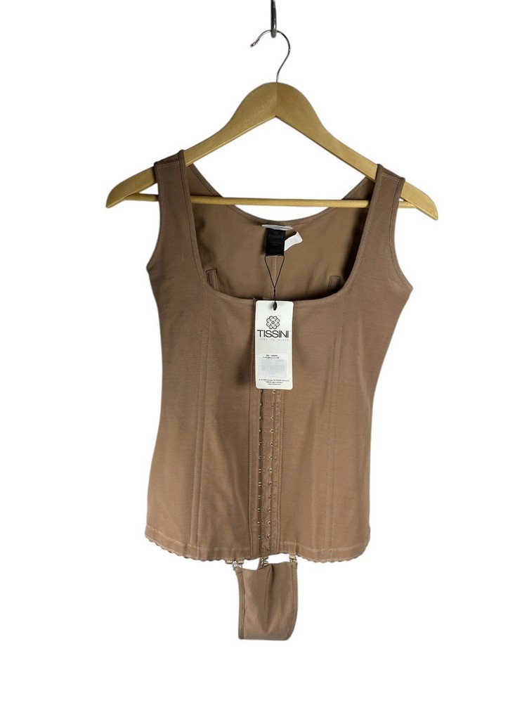 TISSINI Women's Beige Corset Top Size XXL New With Tags