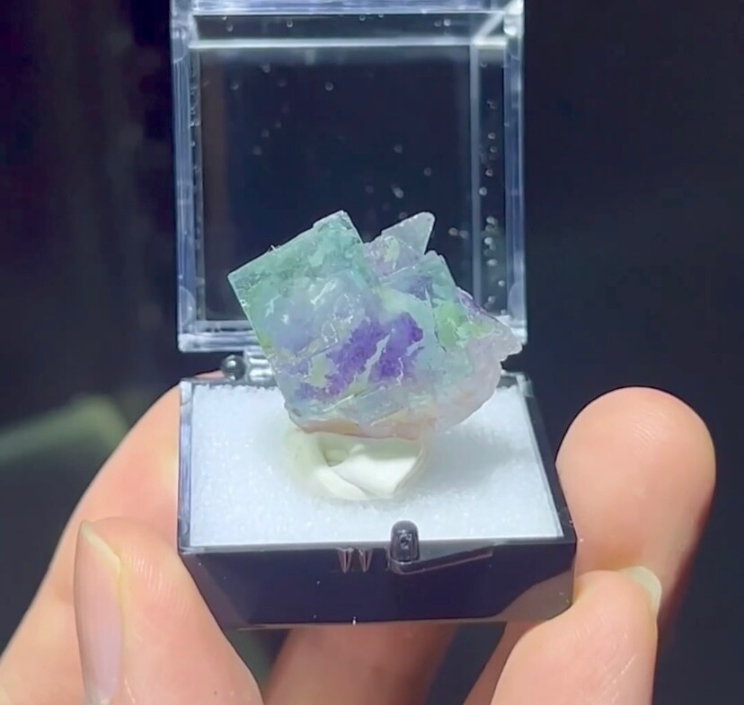 Natural purple-green fluorite specimen from Yaogangxian mine