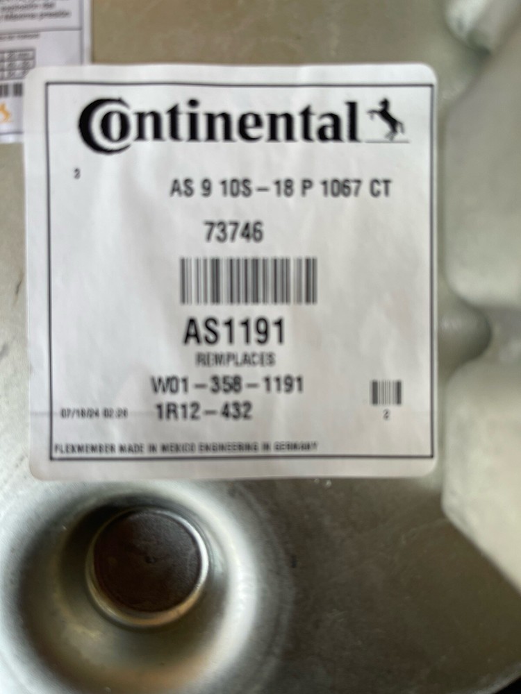 BRAND NEW CONTINENTAL AIR SPRING ROLLING LOBE P/N IR12-432, AS1191, 73746
