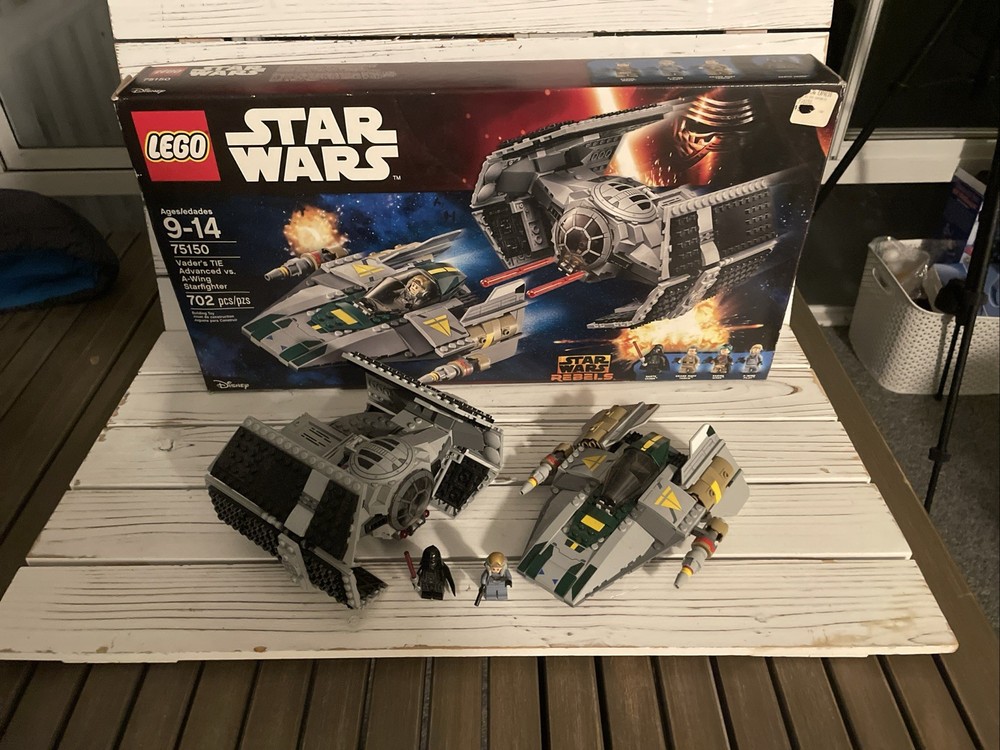 LEGO Star Wars: Vader's Tie Advanced vs. A-Wing Starfighter 75150 Missing 2 Figs