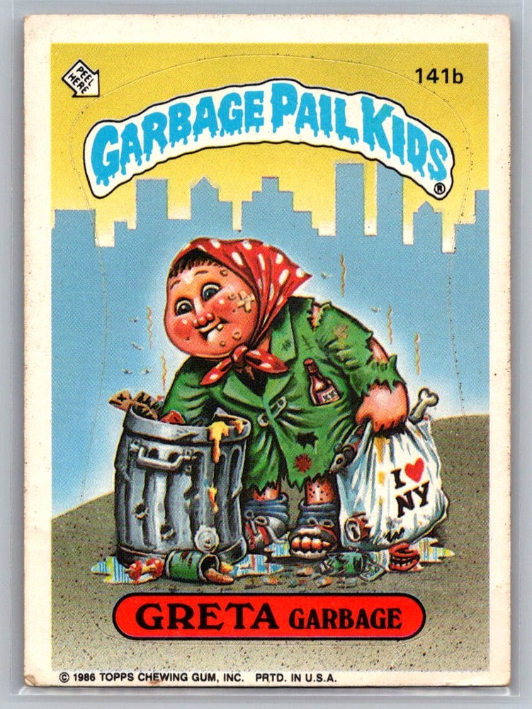 Greta Garbage 1986 Topps Garbage Pail Kids Series 4 #141b