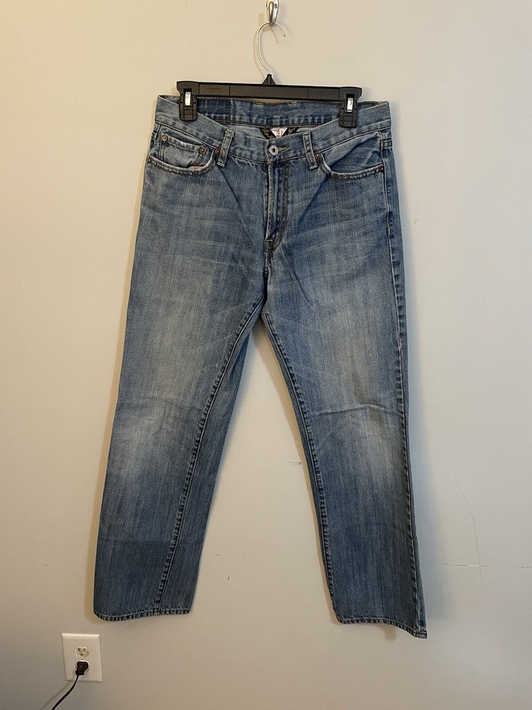 Lucky Brand Womens Size 31 Short Blue Distressed Sweet N Low Bootcut Jeans