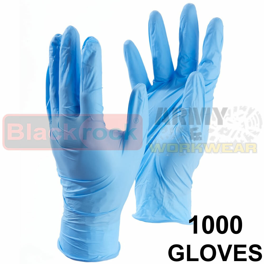 Blackrock 1000 Powder-Free Nitrile Gloves for Medical & Food Use