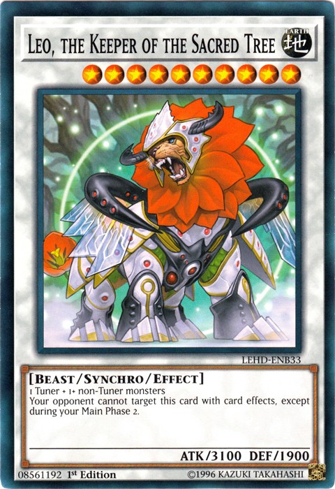 Leo Keeper of the Sacred Tree LEHD-ENB33 Common 1st Edition Moderate Play