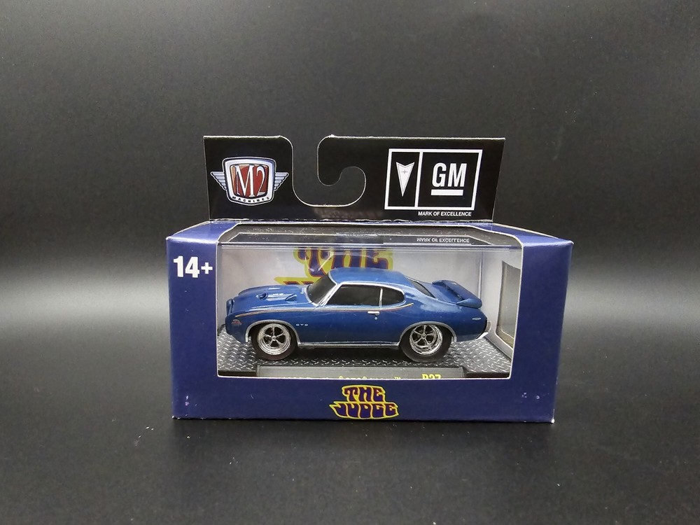 M2 MACHINES 1969 Pontiac GTO Judge, GROUND POUNDERS, Blue, R27 24-01, 2024