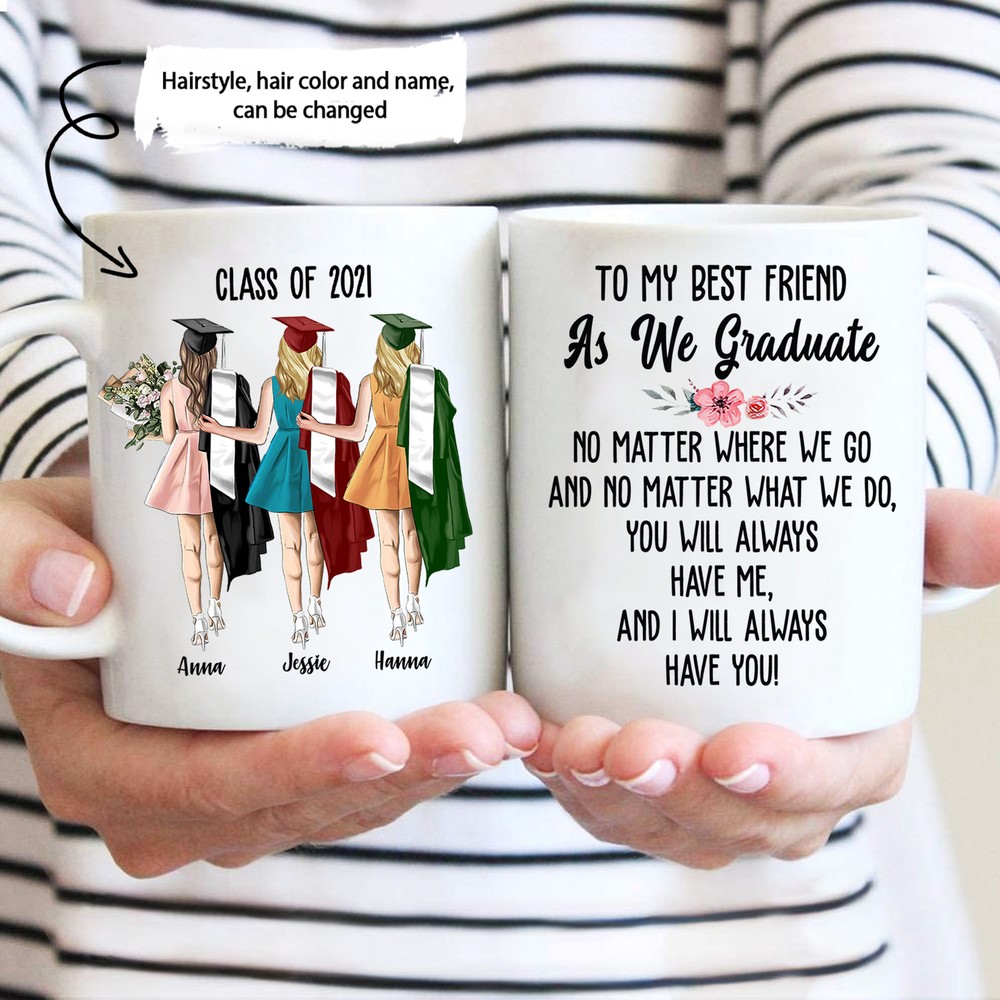 To My Best Friend Mug Graduation Mug Class Of 2021 Best Friends Personalized Mug