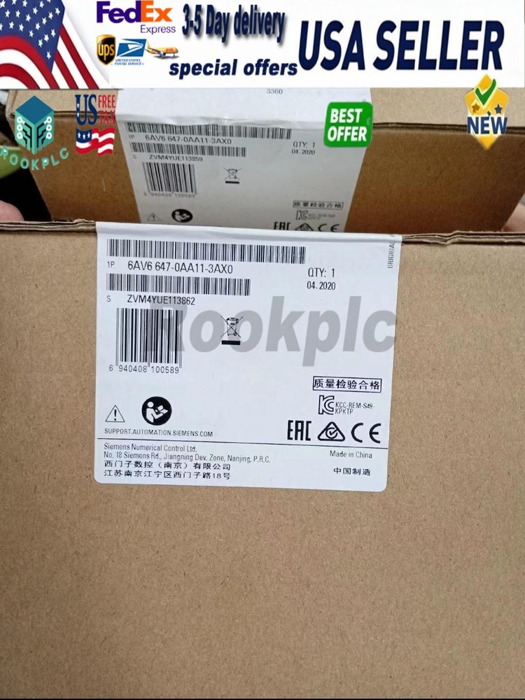 1PC New Sealed SIEMENS 6AV6 647-0AA11-3AX0 6AV6647-0AA11-3AX0 w/ 1 YEAR WARRANTY