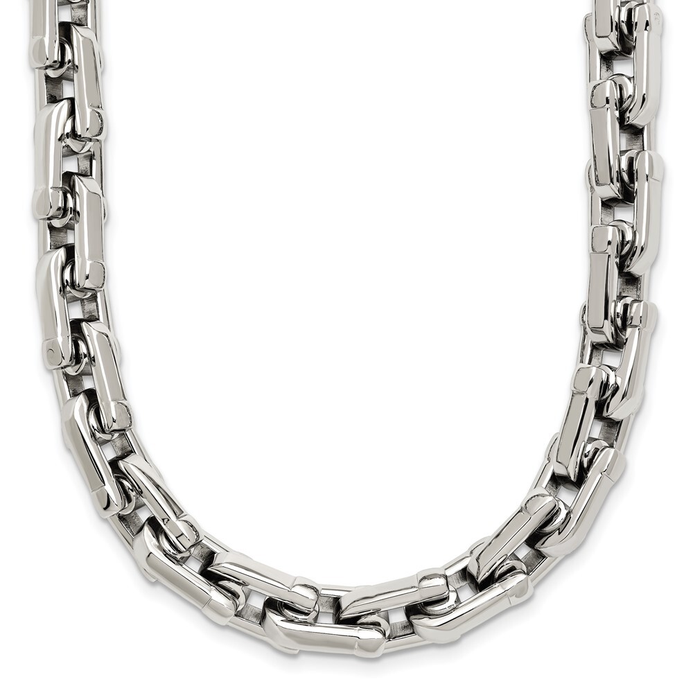 Stainless Steel Polished Link Chain Necklace 20