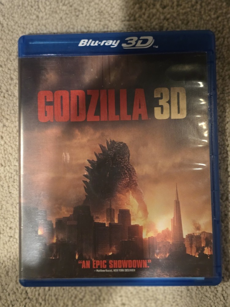 Godzilla 3D Blu-ray DVD 3-Disc Set 2014 Edition
