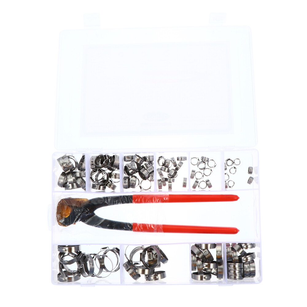 115 Pcs Crimps Hydraulic Clamp Resistant Hose Clamps