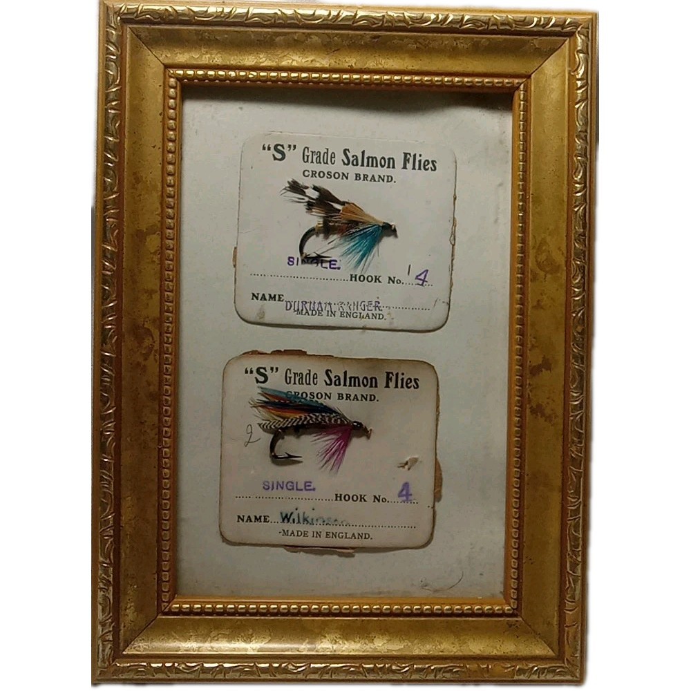 Vintage Fly Fishing Flies Lures Fishing Bait Set Of 2