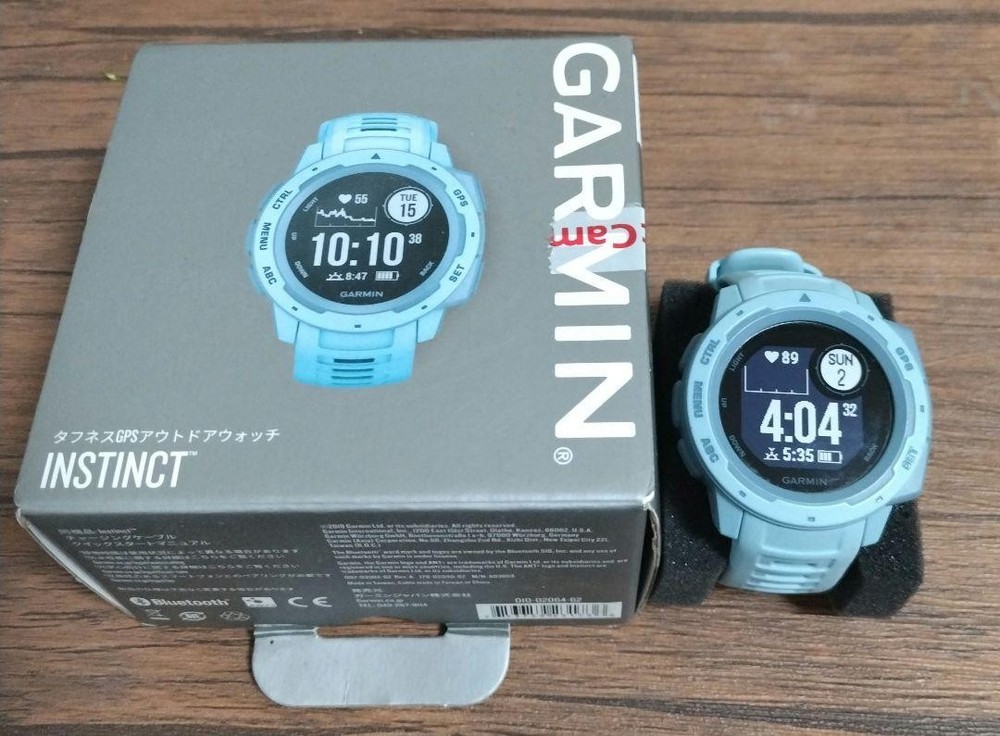 Garmin Instinct Sea Foam Rugged GPS Smartwatch with Heart Rate