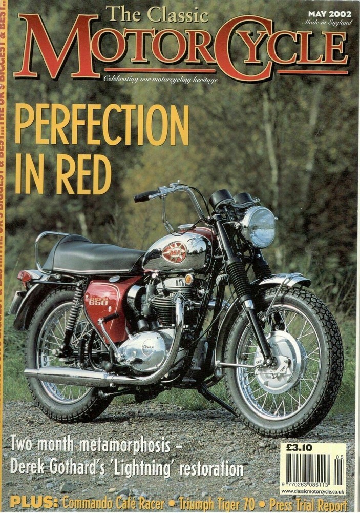 2002 Triumph Tiger 70 and Commando Cafe Racer Motorcycle