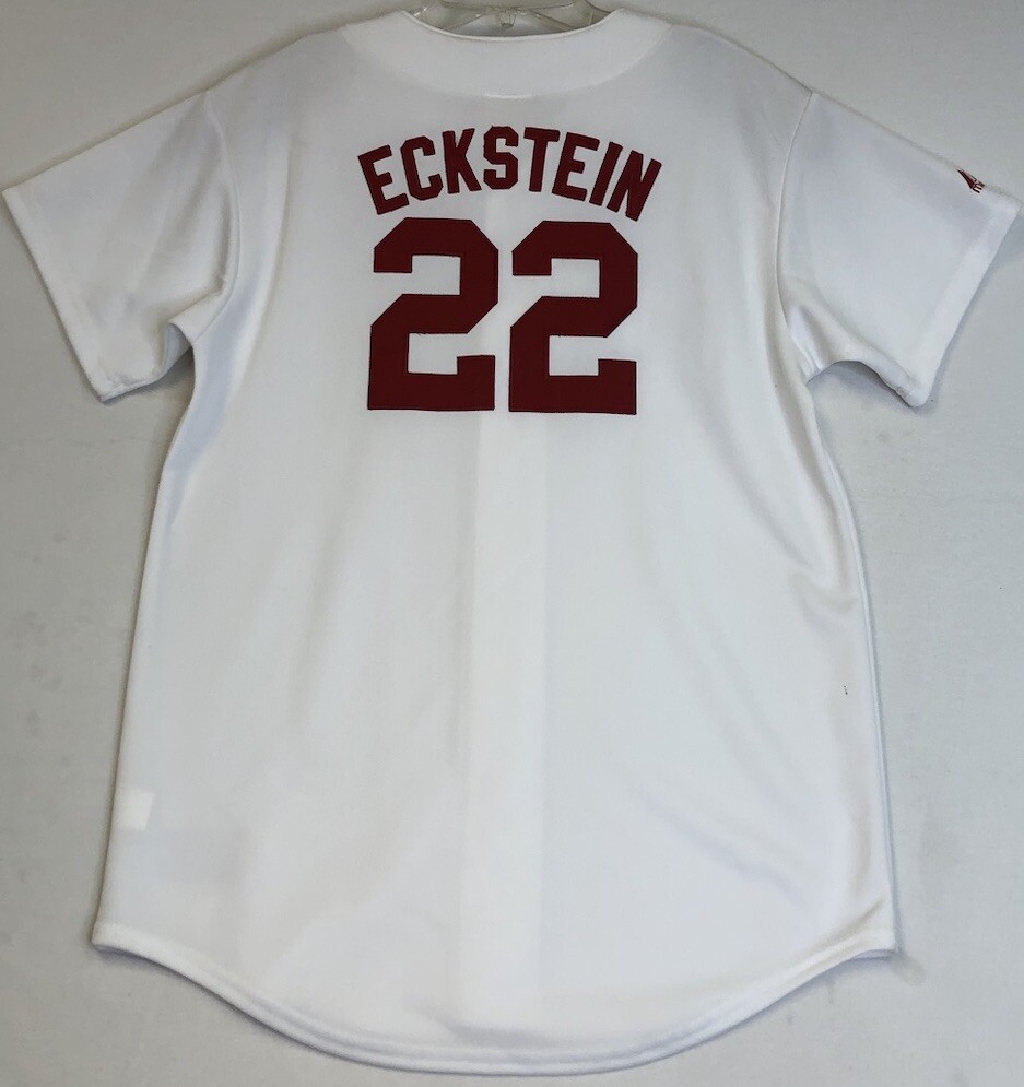 David Eckstein #22 St. Louis Cardinals MLB New Vintage Youth White Jersey L Tag