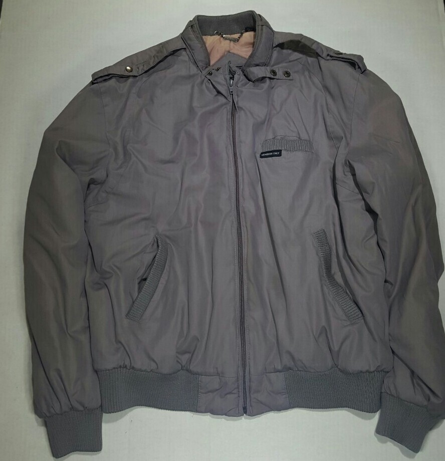 MEMBERS ONLY Mens 46L Quilted Bomber Jacket Zip Up Cafe Racer Windbreaker-image