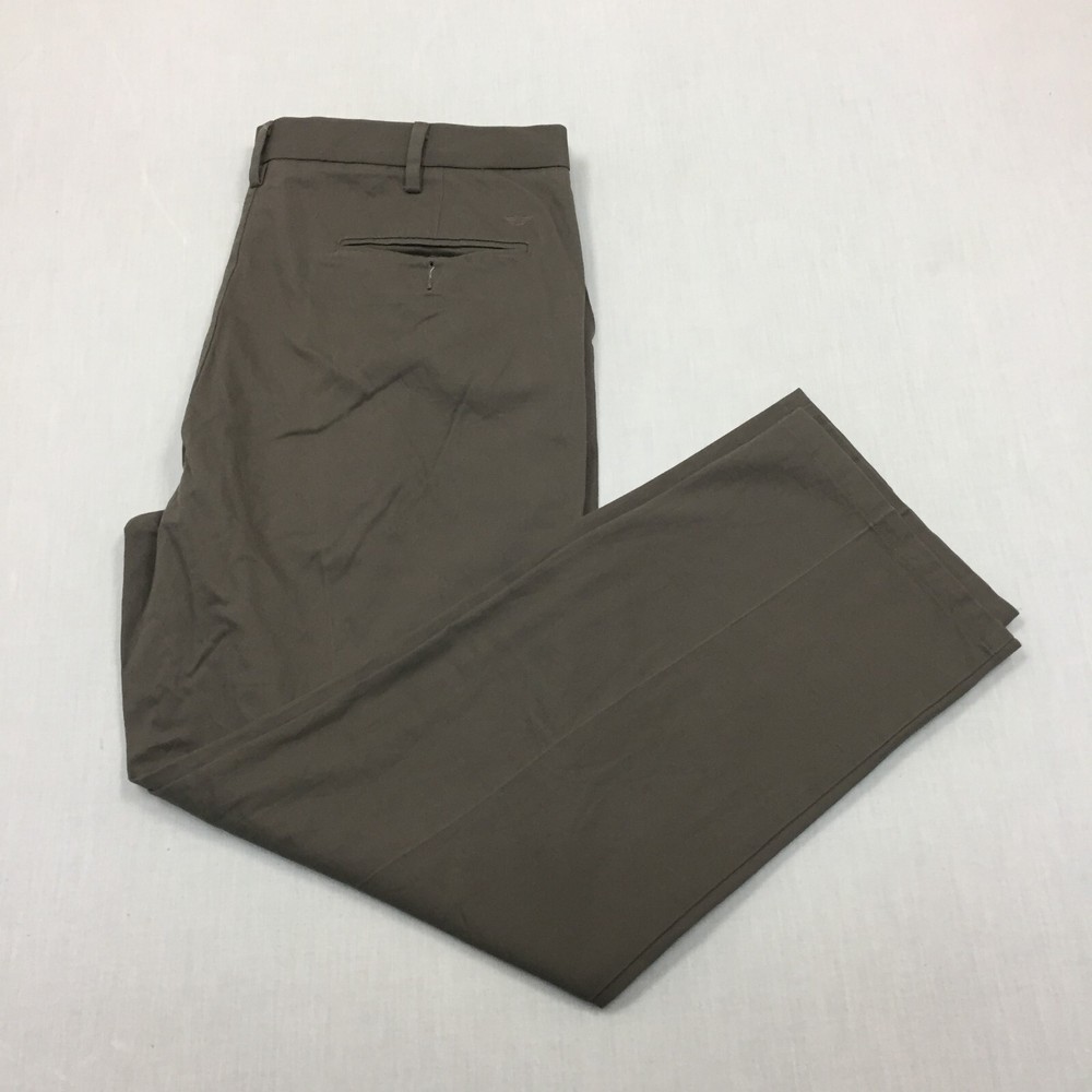 Dockers Chino Trousers Cotton Pants Straight Fit Mens Size 40W 30L Grey