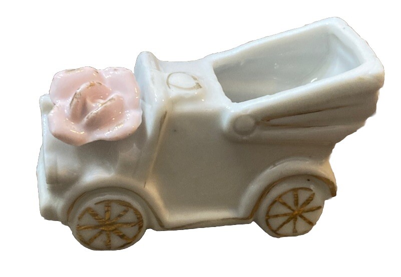 Japanese Car Porcelain Figurine and Planter in 3C Design