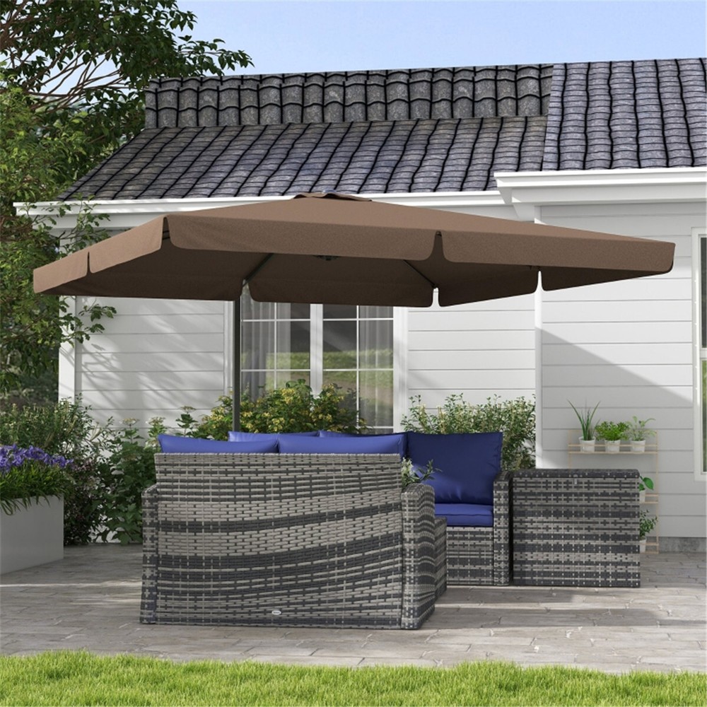 Portable UV Sunshade Beach Umbrella with Adjustable Tilt for Outdoor Use  