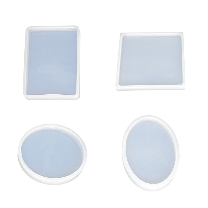Rectangle Square Oval Round Resin Mold for DIY Crystal Jewelry