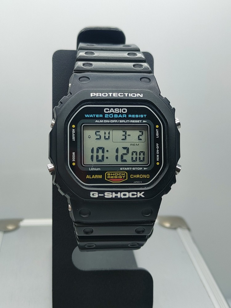Vintage Casio G Shock DW-5600C-1  SCREWBACK 901 Mod (1991) Men Watch RARE