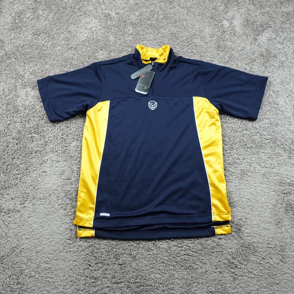 Vintage Nike Shirt Mens Medium Pullover 1/4 Zip Michigan Hooptech Fab Five Y2K