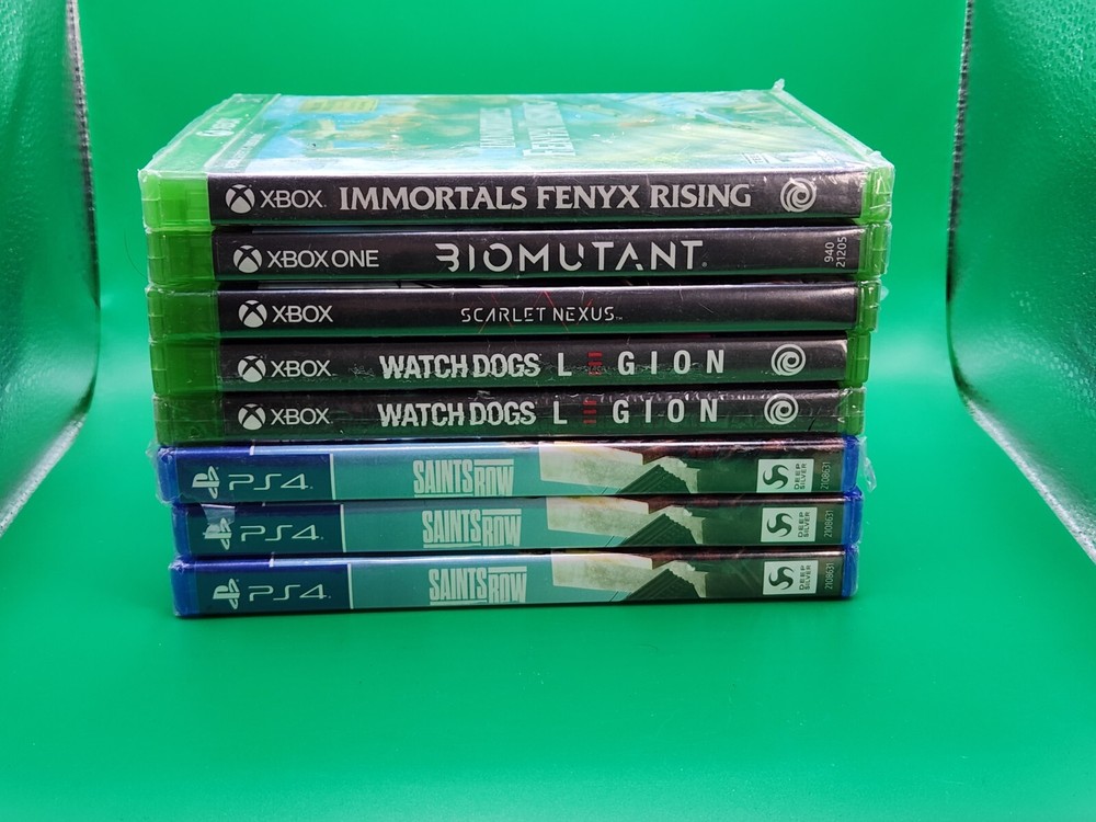 Lot Of 8 Games  Of Xbox & Ps4 Brand New Sealed Saints Row, Watch Dogs, Etc