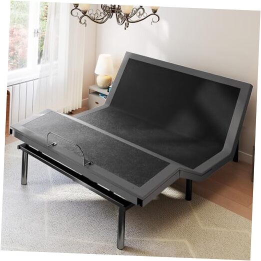 Full Adjustable Bed Frame, Ergonomic Electric Bed Base Full + Wireless Remote