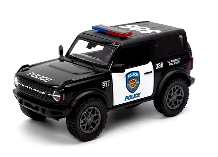 Ford Bronco Police SUV Sport Diecast Miniature Vehicle Collection Gift