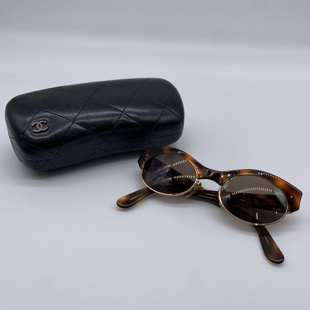 CHANEL Coco Mark 07806 91235 Brown Demi Eyeglasses