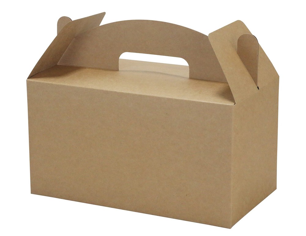 Brown Gable Treat Boxes 30 Pack 9.45x5x5 Inches Bulk Party Favors Gift Packaging