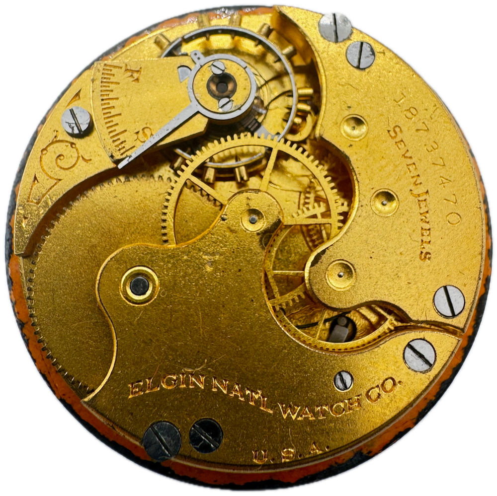 Vintage 1916 Elgin 7 Jewel 6s Mechanical Pocket Watch Movement 289 USA