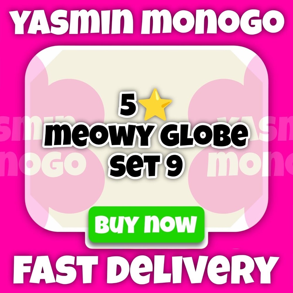 5s Meowy Globe - MonoGo Sticker - Fast Delivery