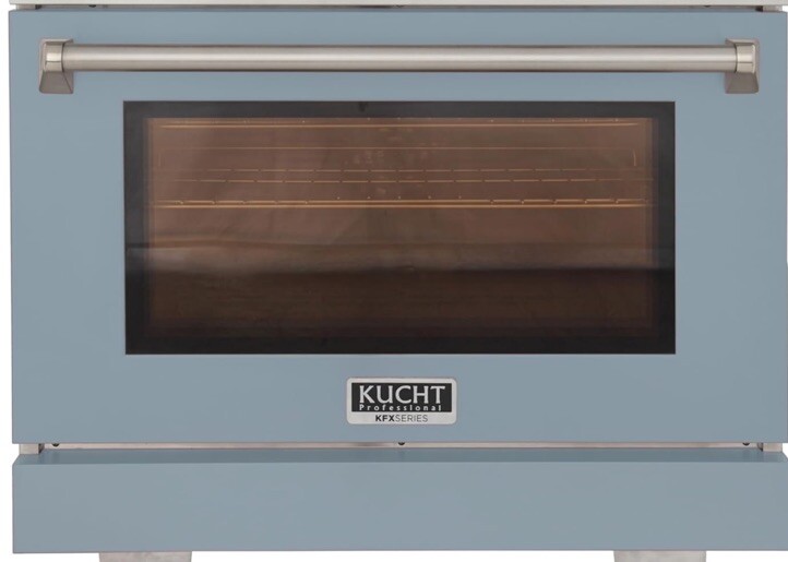 Kucht 36in Light Blue Oven Door & Kick Plate for KFX360