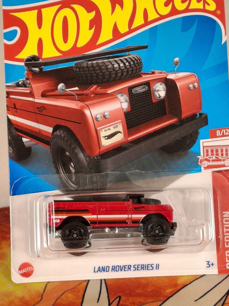 2024 Hot Wheels Target Exclusive Red Edition Land Rover Series II 8/12 Collectible Diecast Car