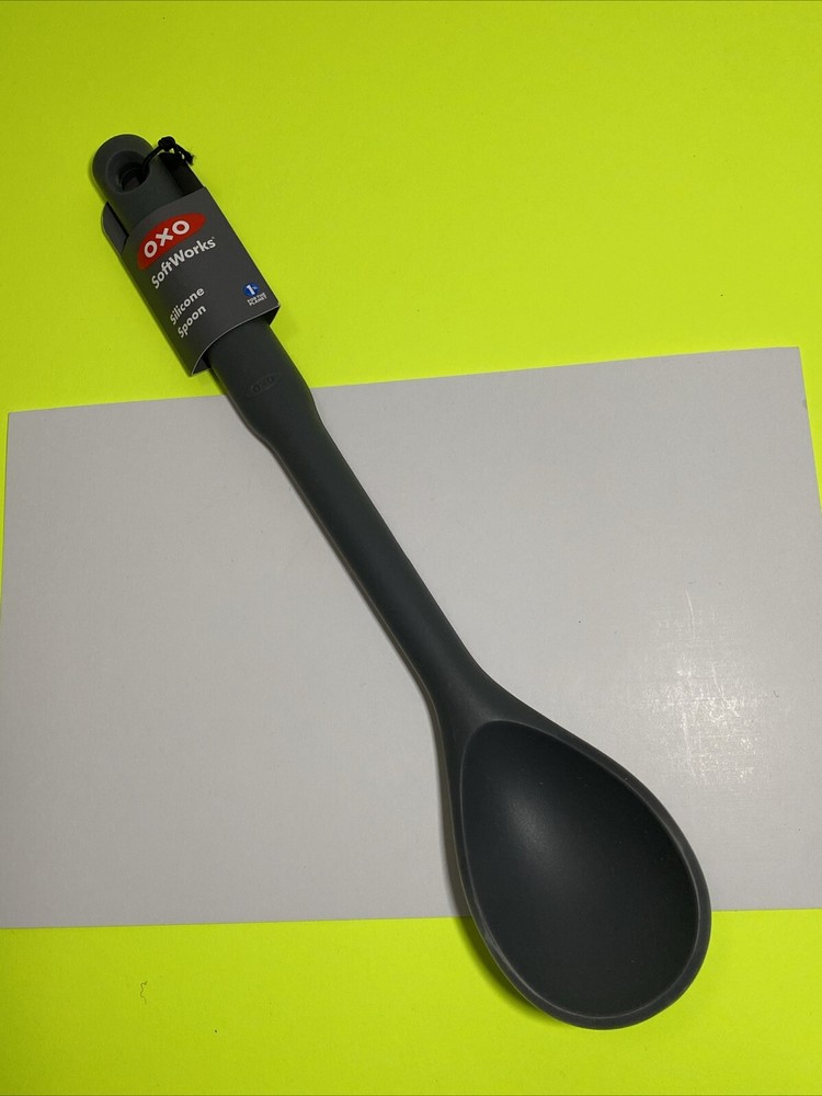 OXO Gray Silicone Spoon Heat Resistant Dishwasher Safe Cooking Tool
