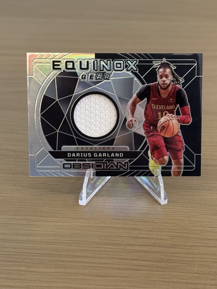 Darius Garland 2023-24 Obsidian Equinox Game-Worn Patch Silver /249 - Cavs