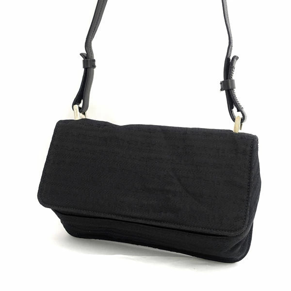 RARE PRADA 2025 Black Flap Shoulder Bag with Magnet Closure