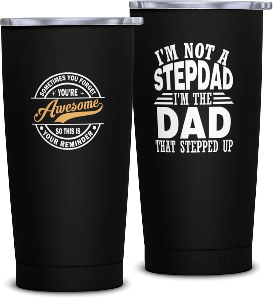 Fathers Day Step Dad Gifts, Bonus Birthday BLACK- to bonus dad-image