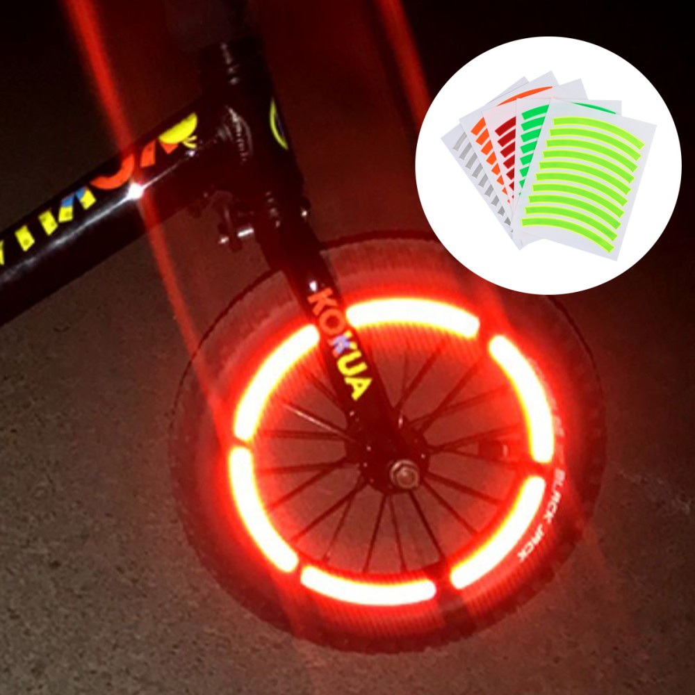 5Pcs Reflective Bike Stickers for Night Cycling Safety