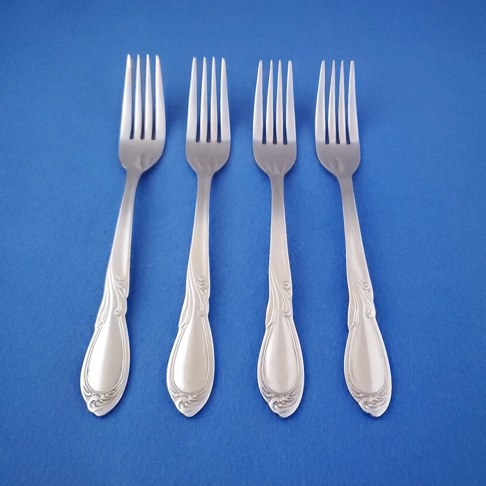 Farberware CAMEO Stainless Set of 4 Dinner Fork 7 1/2