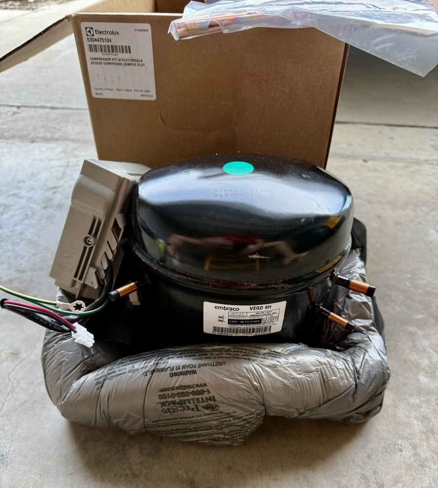 5304475104 Electrolux Refrigerator Compressor Kit,w/electricals