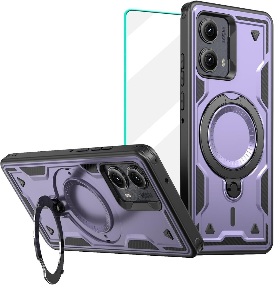 For Moto G Stylus 5G 2024 Case with Military Grade Drop Proof Protection Purple