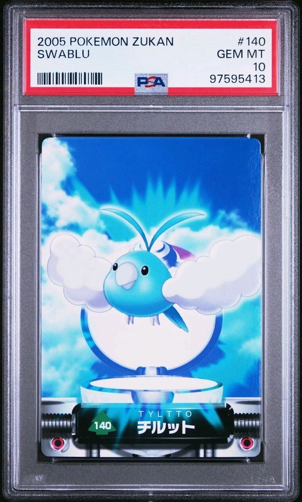 PSA 10 GEM MINT Swablu #140 Carddass Zukan Advanced Gen Bandai Pokémon POP 2 Rare