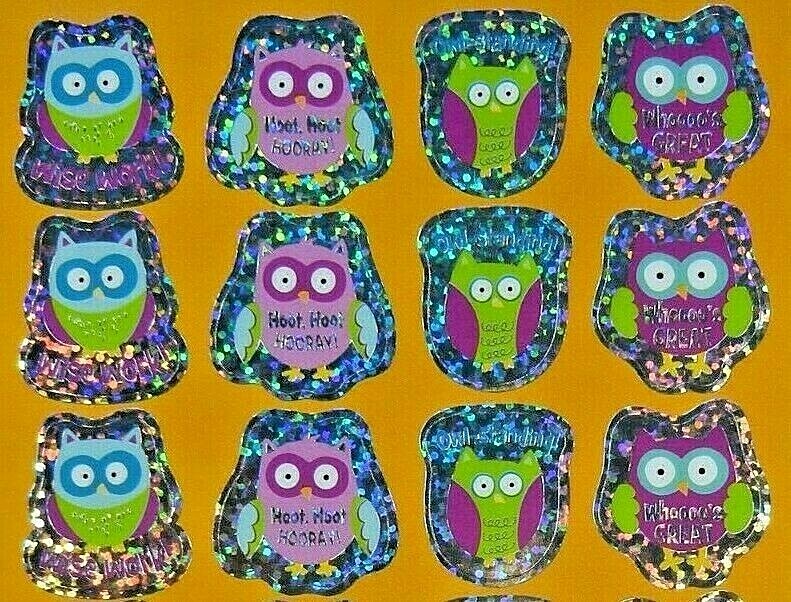 Prismatic Owls Sticker Sheet
