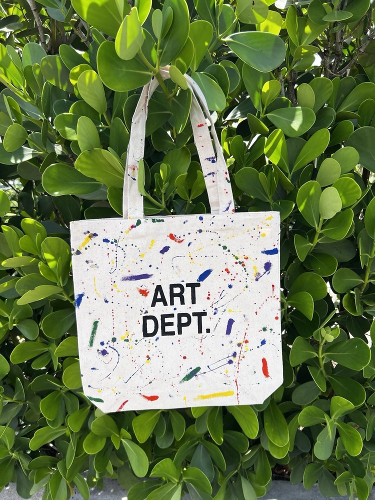 Hand-painted Custom Art Dept Tote Bag - Unique Designer Carryall