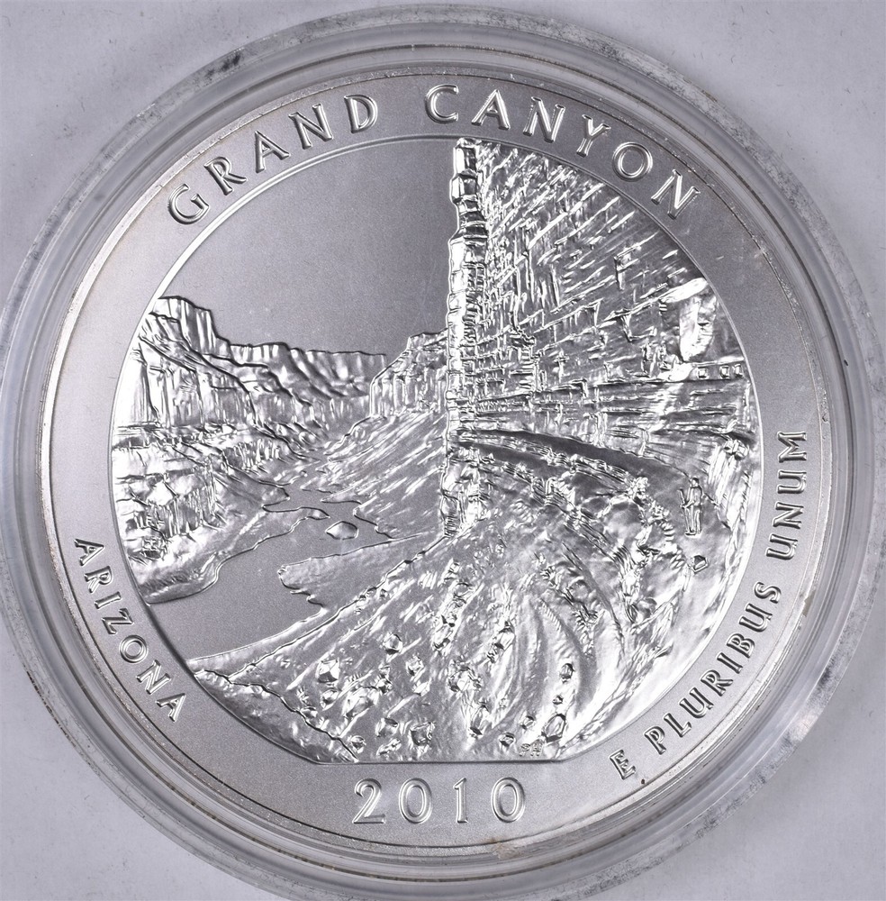 2010 Grand Canyon ATB 5 oz Silver - Uncirculated With Box & COA