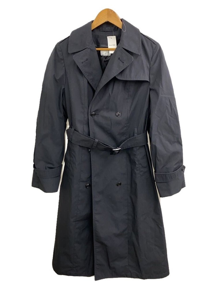 Garrison Trench Coat/-/Polyester/Blk/Plain/8410-01-308-8660 2733