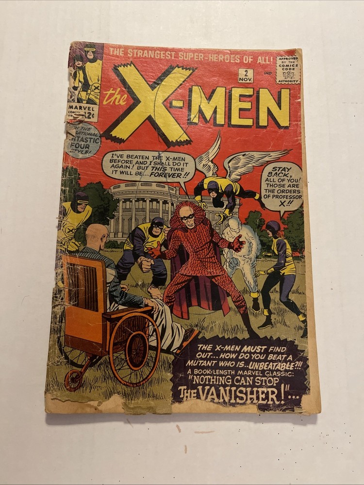 X-MEN #2   2ND APP OF THE X-MEN, 1ST APP OF VANISHER 1963 SILVERAGE low grade