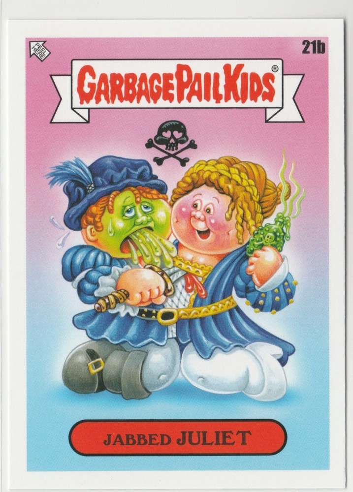 Jabbed Juliet #21b Garbage Pail Kids GPK 2022 Book Worms Trading Card