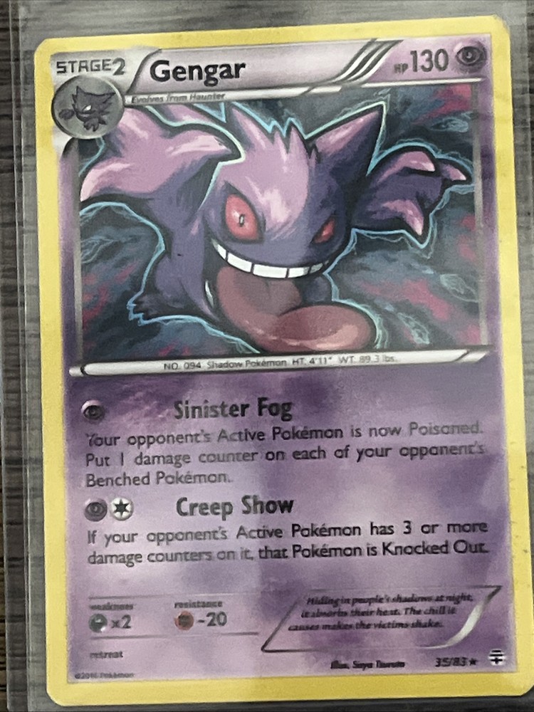 Holo Gengar Pokemon TCG Promo Card 60/162